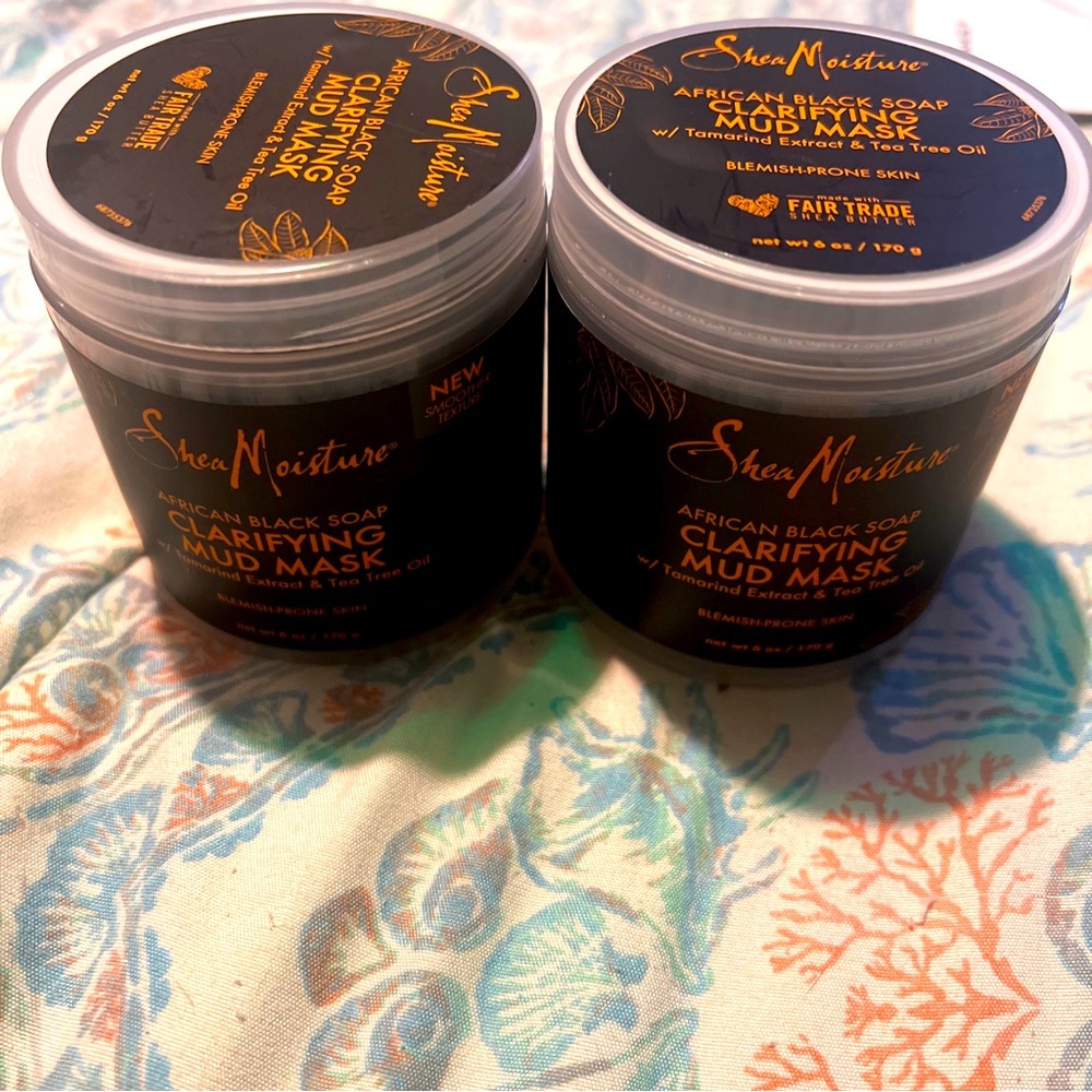 2 mud masks by Shea Moisture